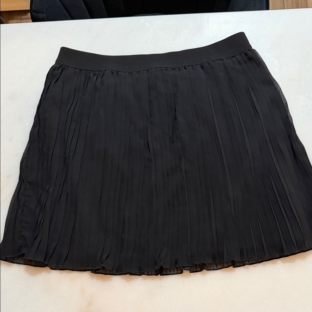 Black Pleated Skirt